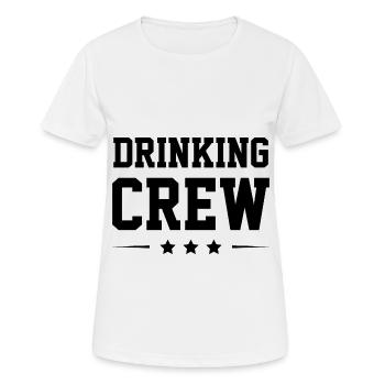 Équipage de consommation d’alcool - T-shirt respirant Femme - blanc - Devant - AI Model Female 172 dark (172cm)