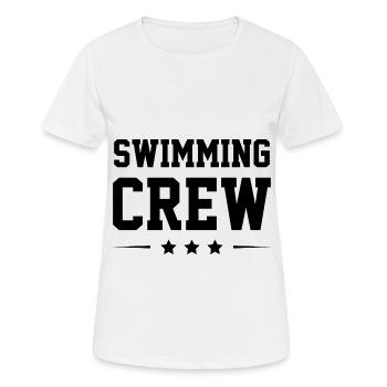 Swimming Crew - Women's Breathable T-Shirt - white - Front - AI Model Female 172 dark (172cm)