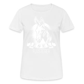 Esel Flüsterer Maultier Muli Donkey Geschenk - Frauen T-Shirt atmungsaktiv - Weiß - Vorne - AI Model Female 172 dark (172cm)