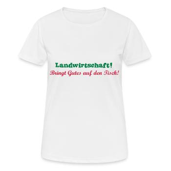 Landwirtschaft - Frauen T-Shirt atmungsaktiv - Weiß - Vorne - AI Model Female 172 dark (172cm)
