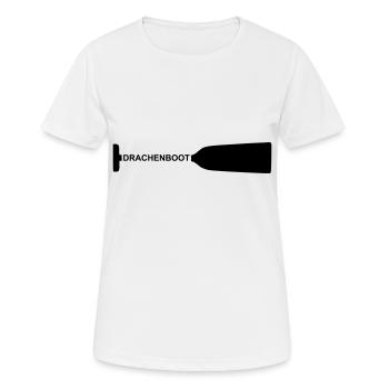 Drachenboot Paddel Drachenbootsport 1c - Frauen T-Shirt atmungsaktiv - Weiß - Vorne - AI Model Female 172 dark (172cm)