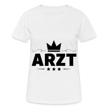 Arzt Beruf - Frauen T-Shirt atmungsaktiv - Weiß - Vorne - AI Model Female 172 dark (172cm)