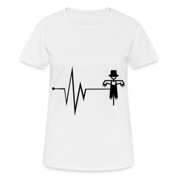 Vogelscheuche Puls - Frauen T-Shirt atmungsaktiv - Weiß - Vorne - AI Model Female 172 dark (172cm)