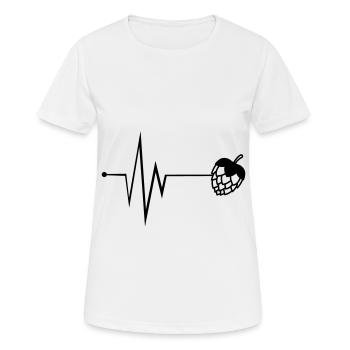 Puls de bière pression - T-shirt respirant Femme - blanc - Devant - AI Model Female 172 dark (172cm)