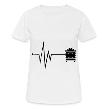 Pouls de miel - T-shirt respirant Femme - blanc - Devant - AI Model Female 172 dark (172cm)