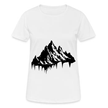 Silhouette de montagne - T-shirt respirant Femme - blanc - Devant - AI Model Female 172 dark (172cm)