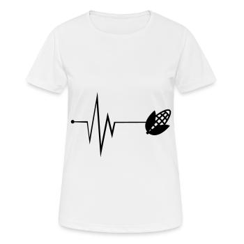 Mais Puls - Frauen T-Shirt atmungsaktiv - Weiß - Vorne - AI Model Female 172 dark (172cm)