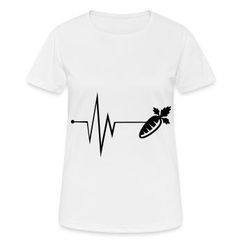 Carrot Pulse - Women's Breathable T-Shirt - white - Front - AI Model Female 172 dark (172cm)