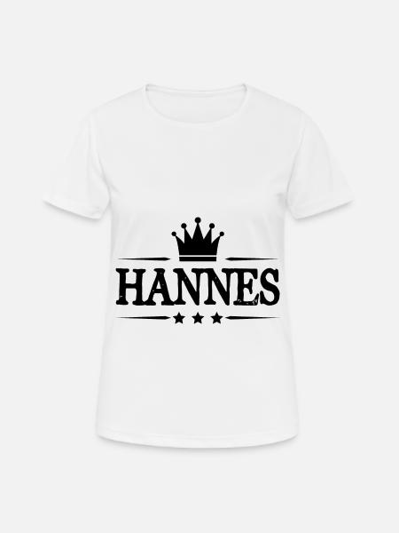 Hannes - Frauen T-Shirt atmungsaktiv - Weiß