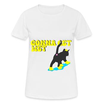 On va se mouiller - T-shirt respirant Femme - blanc - Devant - AI Model Female 172 dark (172cm)