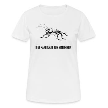 Un cafard - T-shirt respirant Femme - blanc - Devant - AI Model Female 172 dark (172cm)