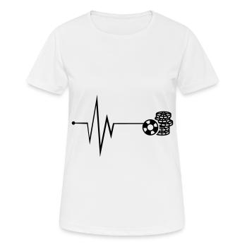 Poker Chip Pulse - T-shirt respirant Femme - blanc - Devant - AI Model Female 172 dark (172cm)