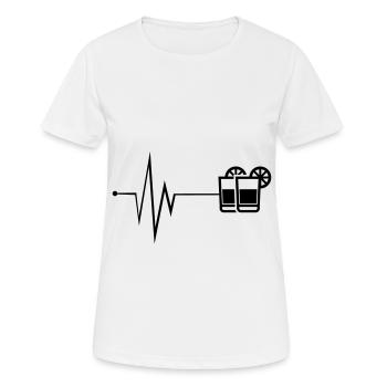 Cocktail Pulse - Women's Breathable T-Shirt - white - Front - AI Model Female 172 dark (172cm)