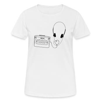 walkman - T-shirt respirant Femme - blanc - Devant - AI Model Female 172 dark (172cm)