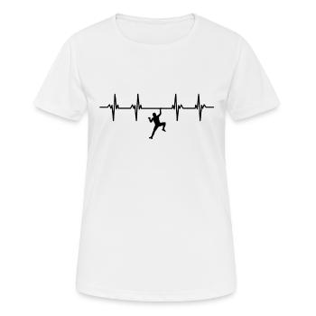 Grimpeur Grimpeur Bloc Escalade - T-shirt respirant Femme - blanc - Devant - AI Model Female 172 dark (172cm)