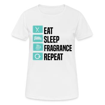 Parfüm Fragrance Perfüm Perfume Parfum Duft - T-shirt respirant Femme - blanc - Devant - AI Model Female 172 dark (172cm)
