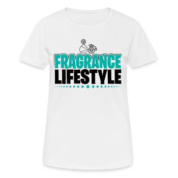 Parfüm Fragrance Perfüm Perfume Parfum Duft - T-shirt respirant Femme - blanc - Devant - AI Model Female 172 dark (172cm)