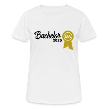 Baccalauréat 2025 Graduation Graduation - T-shirt respirant Femme - blanc - Devant - AI Model Female 172 dark (172cm)
