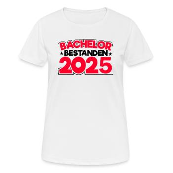 Baccalauréat 2025 Graduation Graduation - T-shirt respirant Femme - blanc - Devant - AI Model Female 172 dark (172cm)