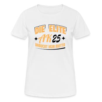 Abschlussklasse 2025 Schulabschluss Abitur Matura - Frauen T-Shirt atmungsaktiv - Weiß - Vorne - AI Model Female 172 dark (172cm)