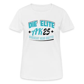 Abschlussklasse 2025 Schulabschluss Abitur Matura - Frauen T-Shirt atmungsaktiv - Weiß - Vorne - AI Model Female 172 dark (172cm)