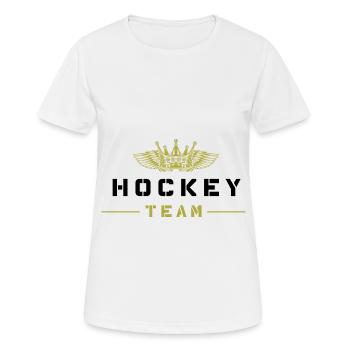 Hockey Team - Women's Breathable T-Shirt - white - Front - AI Model Female 172 dark (172cm)