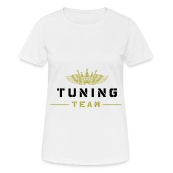 Équipe de tuning - T-shirt respirant Femme - blanc - Devant - AI Model Female 172 dark (172cm)