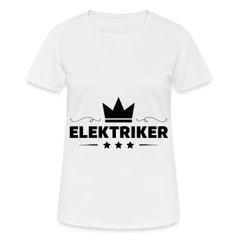 Elektriker Beruf - Frauen T-Shirt atmungsaktiv - Weiß - Vorne - AI Model Female 172 dark (172cm)