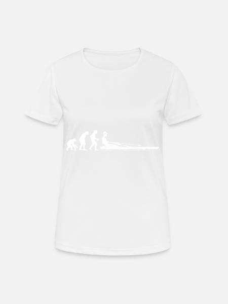 Evolution rowing development of rowing - Women's Breathable T-Shirt - white