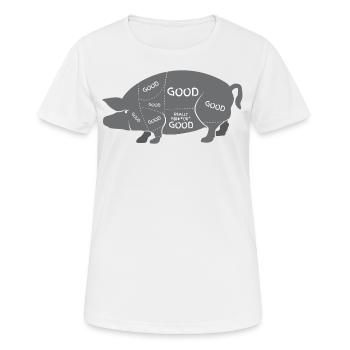 Boucherie de boucherie Boucherie Boucherie - T-shirt respirant Femme - blanc - Devant - AI Model Female 172 dark (172cm)