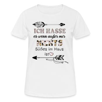 Geschenk Frau Geschenkidee lustige coole Sprüche - Frauen T-Shirt atmungsaktiv - Weiß - Vorne - AI Model Female 172 dark (172cm)