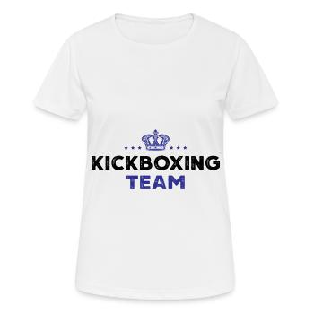 Kickboxing Team - Frauen T-Shirt atmungsaktiv - Weiß - Vorne - AI Model Female 172 dark (172cm)
