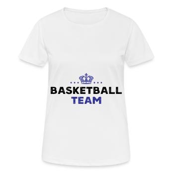 Basketball Team - Women's Breathable T-Shirt - white - Front - AI Model Female 172 dark (172cm)