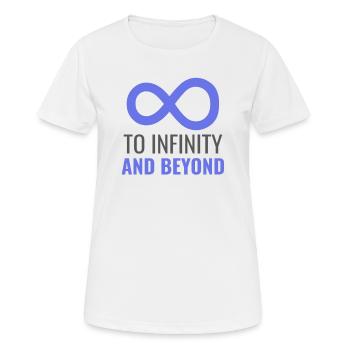 space space to infinity and further all - Women's Breathable T-Shirt - white - Front - AI Model Female 172 dark (172cm)