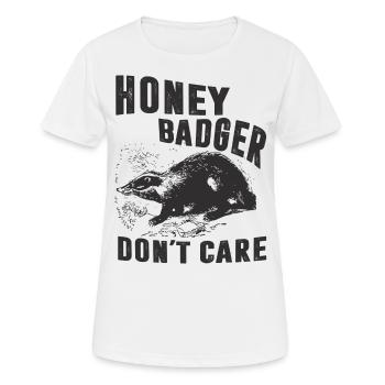 dachse dachshöhle dachsbau honigdachs waldtier - T-shirt respirant Femme - blanc - Devant - AI Model Female 172 dark (172cm)