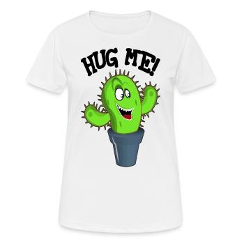 Kakteen Stachel Wüste Wüstenpflanze Aloe Kaktus - Frauen T-Shirt atmungsaktiv - Weiß - Vorne - AI Model Female 172 dark (172cm)