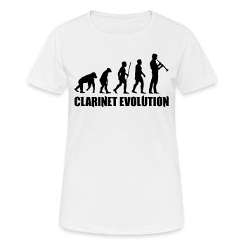 Clarinettiste Clarinette Clarinette Clarinette - T-shirt respirant Femme - blanc - Devant - AI Model Female 172 dark (172cm)