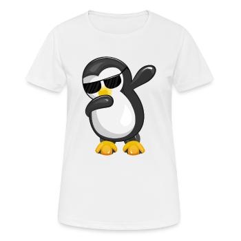 Pingouins Pôle Sud Antarctique Empereur Pingouin Pingouin Pingouin - T-shirt respirant Femme - blanc - Devant - AI Model Female 172 dark (172cm)