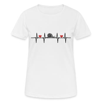 Insekten Schneckenhaus Nacktschnecke Schnecken - Frauen T-Shirt atmungsaktiv - Weiß - Vorne - AI Model Female 172 dark (172cm)