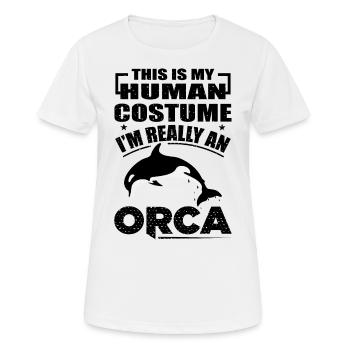 Whales Whale Mammals Marine Mammals Whale - Women's Breathable T-Shirt - white - Front - AI Model Female 172 dark (172cm)