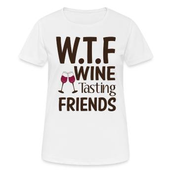 vins buveur de vin buveur de vin amateur de vin - T-shirt respirant Femme - blanc - Devant - AI Model Female 172 dark (172cm)
