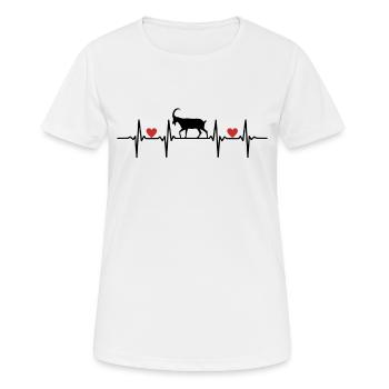 chèvre chevreau chèvre chèvre chèvre chèvre - T-shirt respirant Femme - blanc - Devant - AI Model Female 172 dark (172cm)