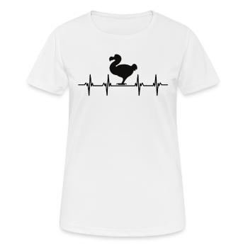 Dodos Dodovogel Ausgestorben Vogel vergessen dodo - Frauen T-Shirt atmungsaktiv - Weiß - Vorne - AI Model Female 172 dark (172cm)