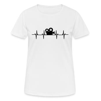 Réalisateur Acteur Actrice Film - T-shirt respirant Femme - blanc - Devant - AI Model Female 172 dark (172cm)