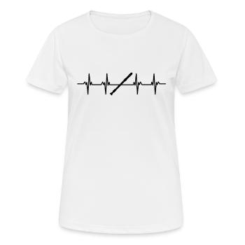 Flûte Flûte Flûte Flûtiste Joueur de Flûte Flûte Flûte - T-shirt respirant Femme - blanc - Devant - AI Model Female 172 dark (172cm)