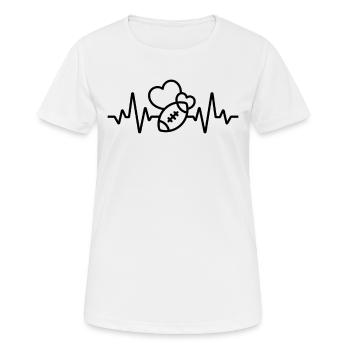 Quarterback Runningback Offense Defence Football - Women's Breathable T-Shirt - white - Front - AI Model Female 172 dark (172cm)