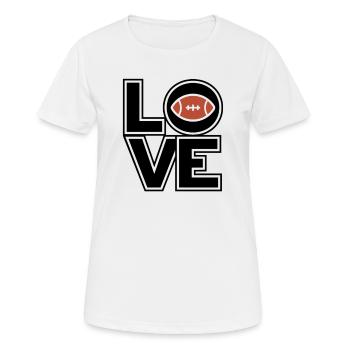 Quarterback Runningback Offense Defence Football - Frauen T-Shirt atmungsaktiv - Weiß - Vorne - AI Model Female 172 dark (172cm)