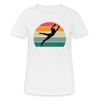 footballer ball player player player football - Women's Breathable T-Shirt - white - Front - AI Model Female 172 dark (172cm)
