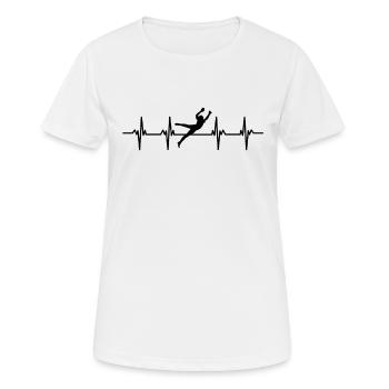footballer ball player player player football - Women's Breathable T-Shirt - white - Front - AI Model Female 172 dark (172cm)
