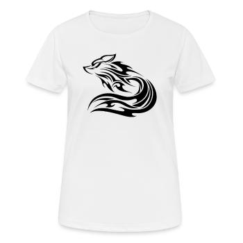 Renards La famille Fox pue comme un renard intelligent - T-shirt respirant Femme - blanc - Devant - AI Model Female 172 dark (172cm)